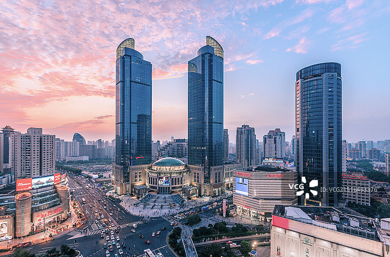 上海徐家汇城市风光图片素材