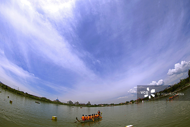 端午节龙舟划船比赛图片素材