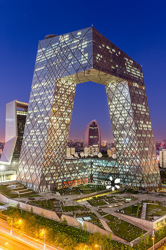 北京中央电视台新址图片素材