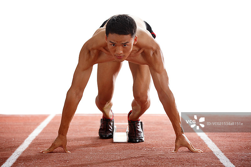 田径运动员在训练图片素材