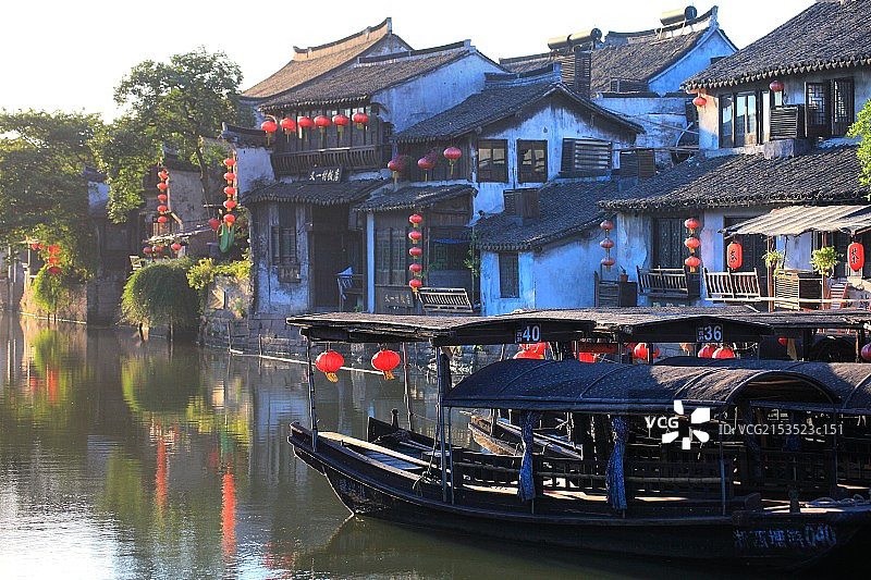 江南水乡浙江西塘古镇图片素材