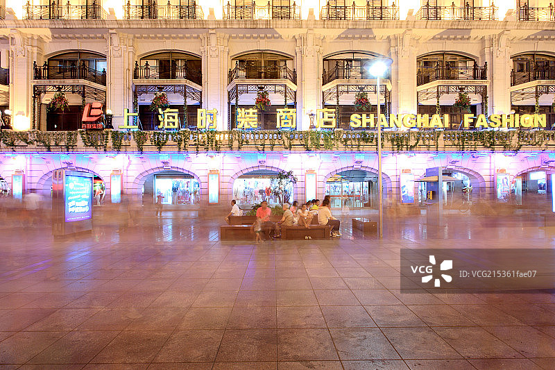 上海南京路步行街图片素材