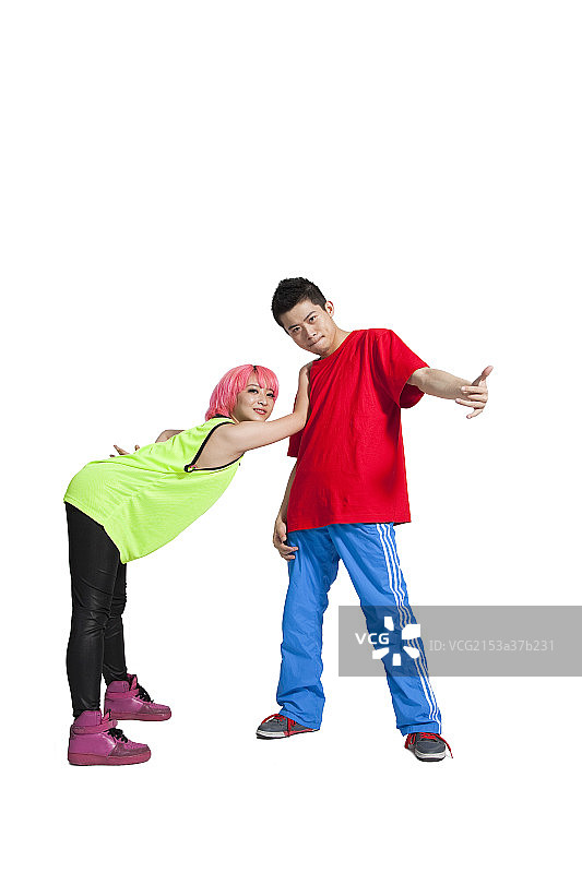 棚拍年轻人跳街舞图片素材