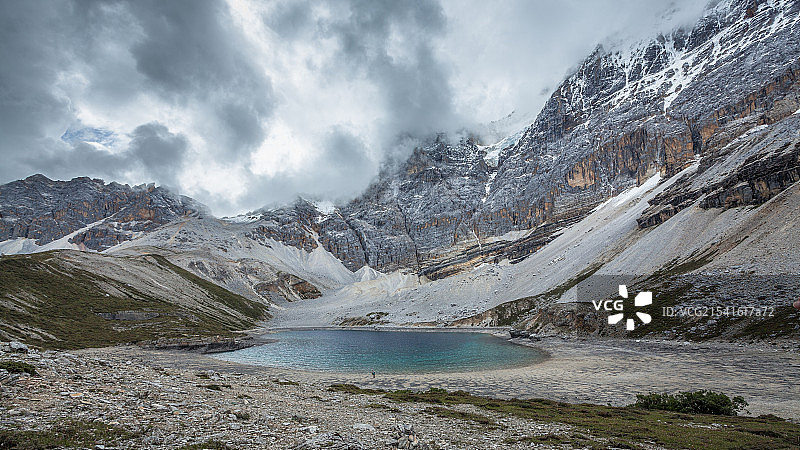 五色海全景图片素材