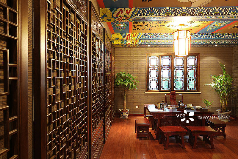 茶楼内景图片素材