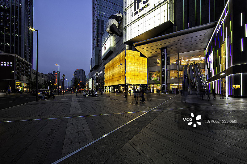 成都城市风光夜景图片素材