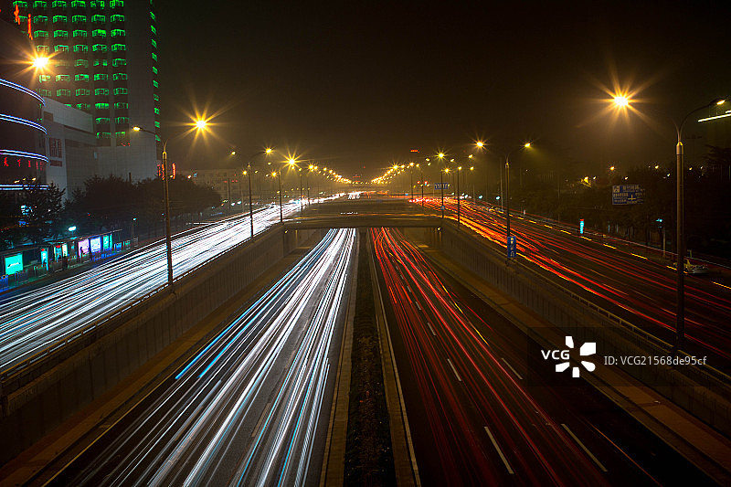 西直门外夜景图片素材
