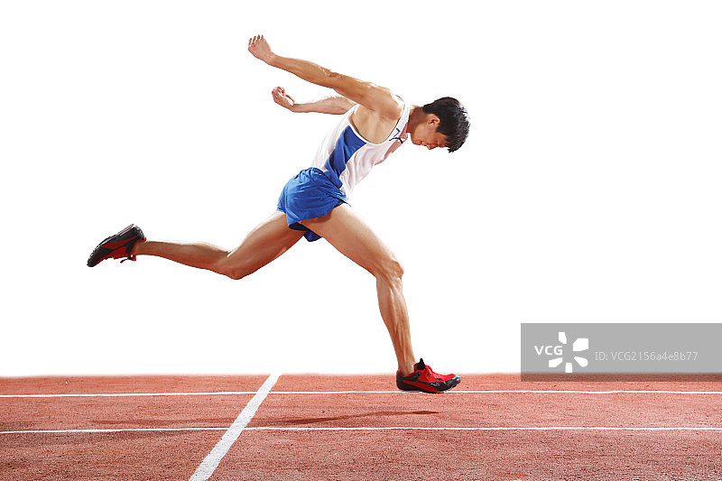 田径运动员奔跑图片素材