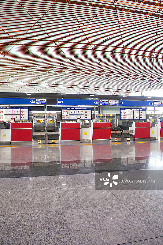 机场的登机柜台图片素材