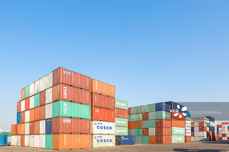 日照港货运码头图片素材