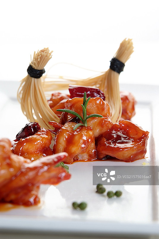 宫保虾球图片素材