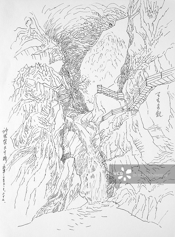 绘画手稿图片素材