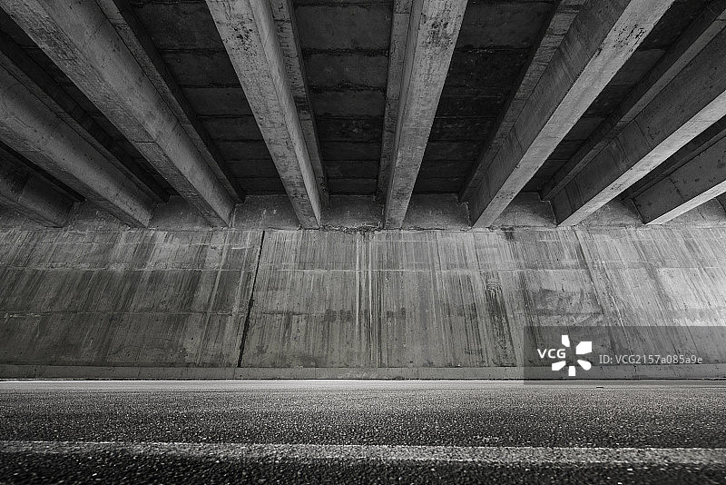 Concrete parking lot图片素材