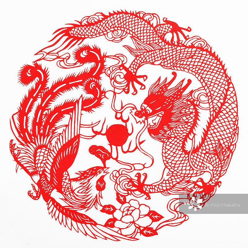 剪纸-龙图片素材