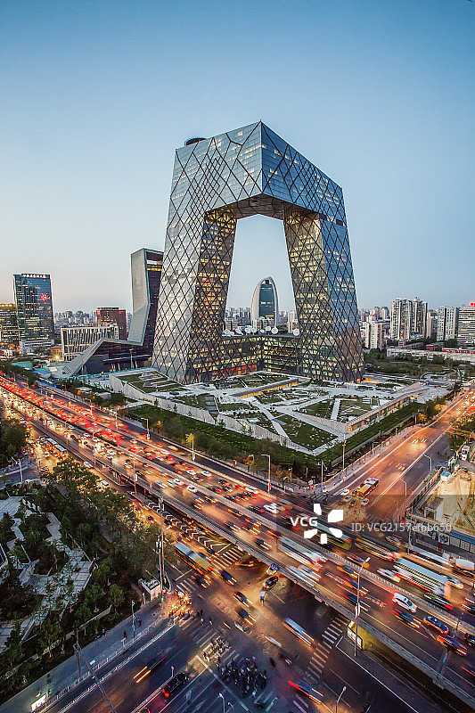 北京中央电视台新址图片素材