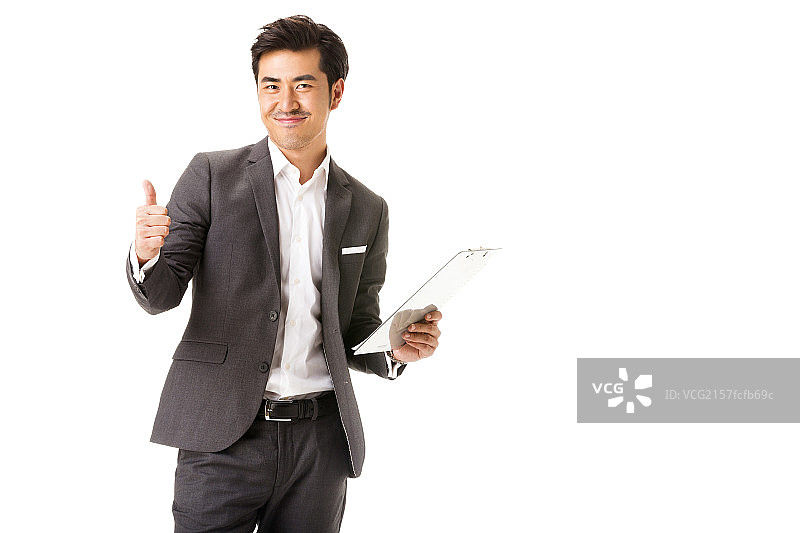 拿着文件夹的商务男士图片素材