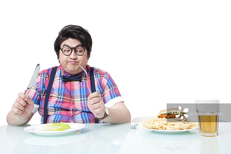 贪吃的胖子图片素材