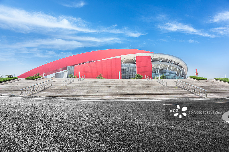 南京奥体中心背景路面图片素材