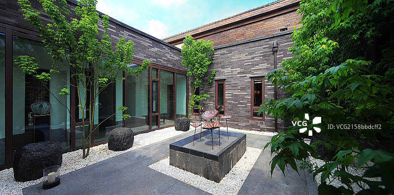 中式庭院图片素材