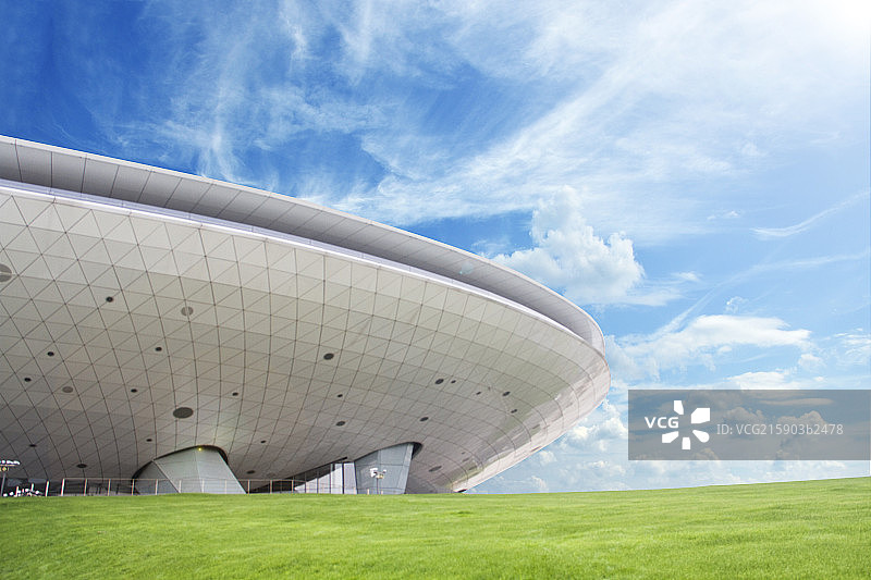 上海文化中心图片素材