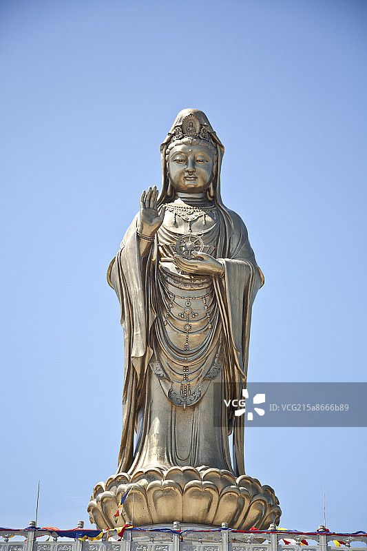 浙江省普陀山南海观音像图片素材