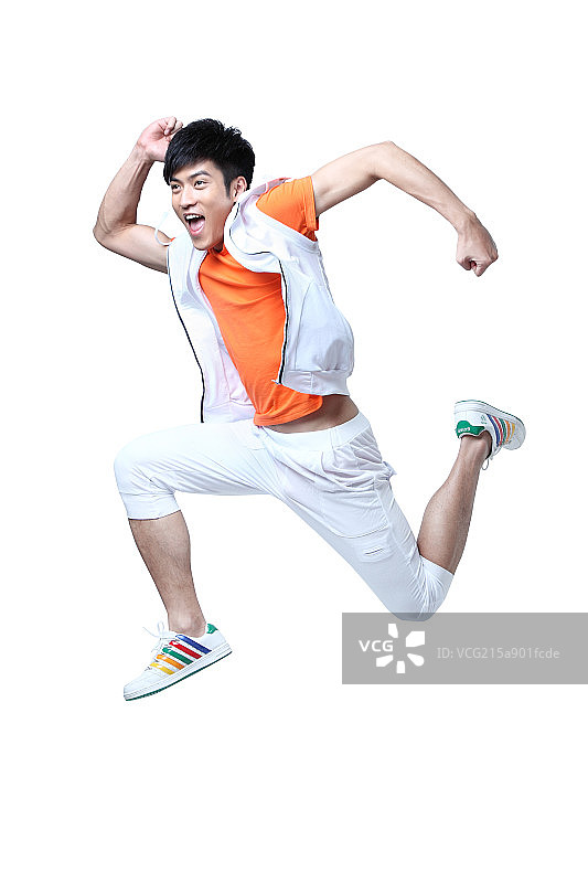 奔跑的年轻人图片素材