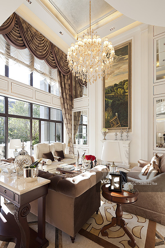 起居室样板房图片素材