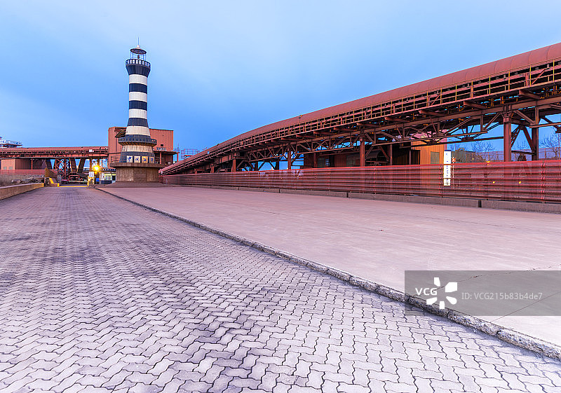 曹妃甸工业区铁矿石码头图片素材