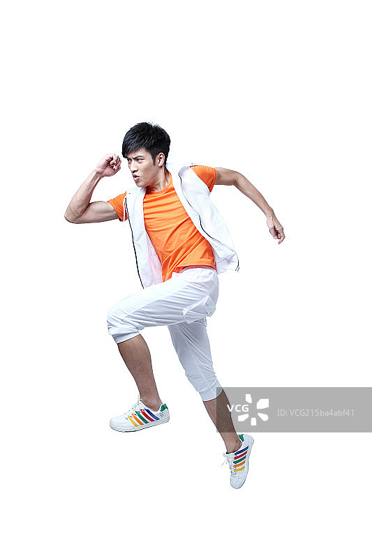 奔跑的年轻人图片素材