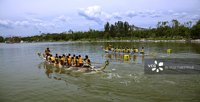 端午节龙舟划船比赛图片素材