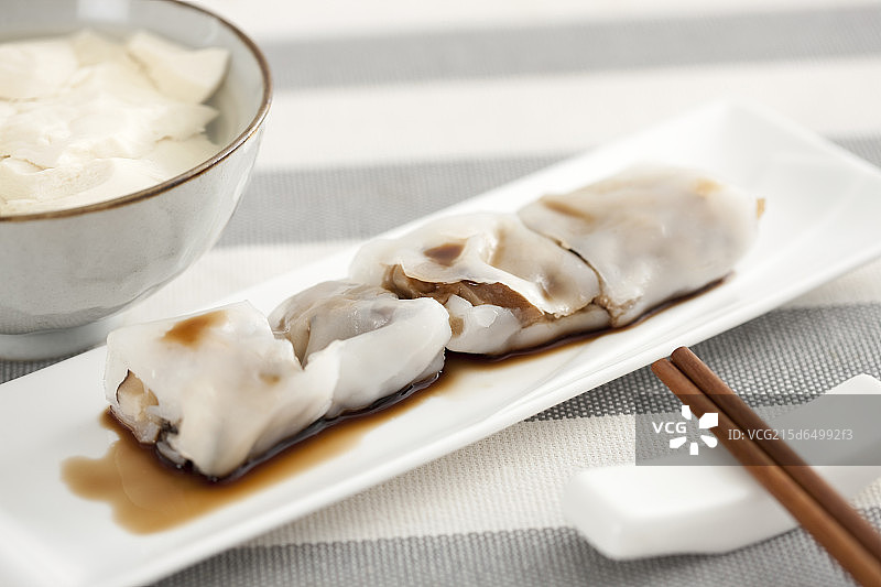 豆腐脑和素肠粉图片素材