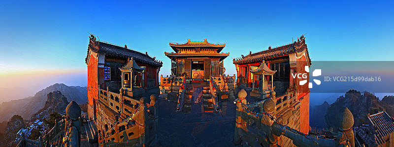 湖北省武当山金顶全景图图片素材