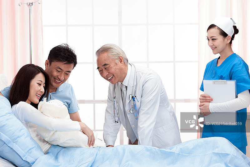 医生看望病人图片素材