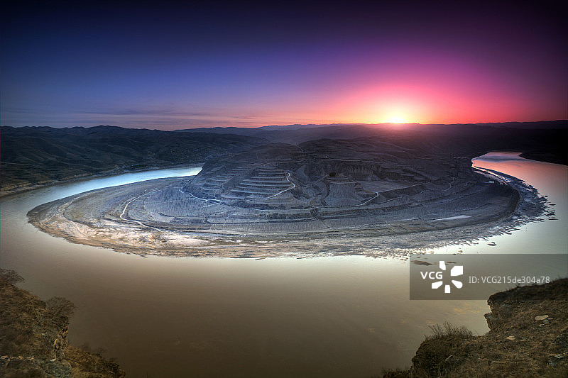 黄河蛇曲苏亚湾图片素材