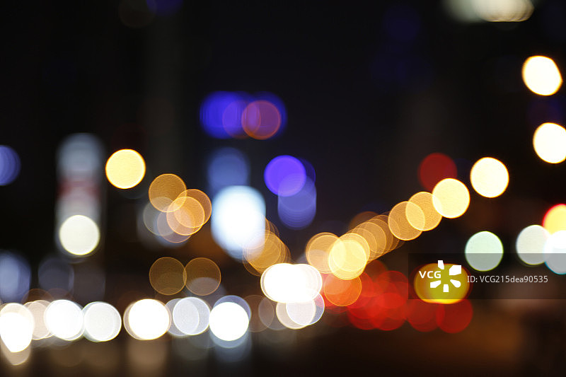 城市夜晚浪漫梦幻斑斓图片素材