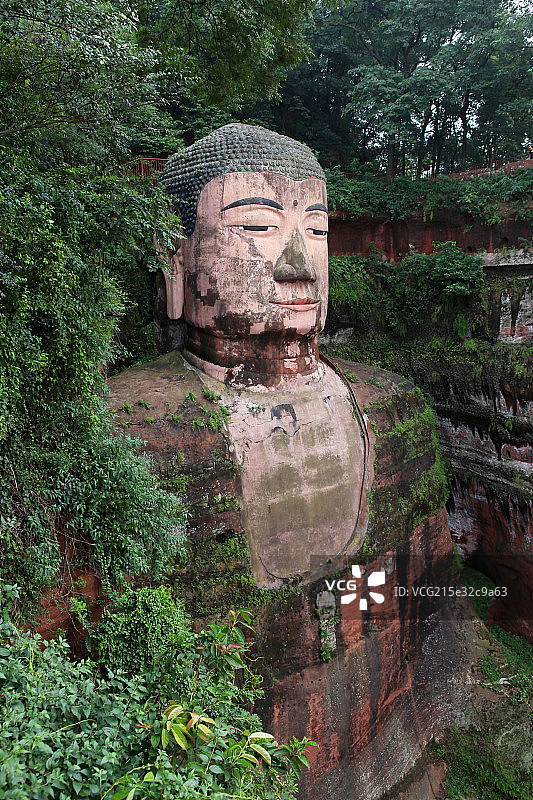 中国四川乐山大佛图片素材