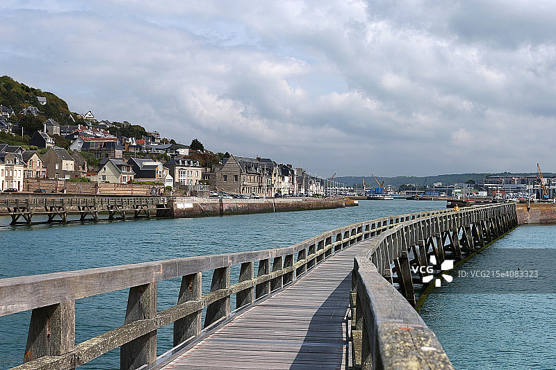 美丽的法国诺曼底海峡图片素材