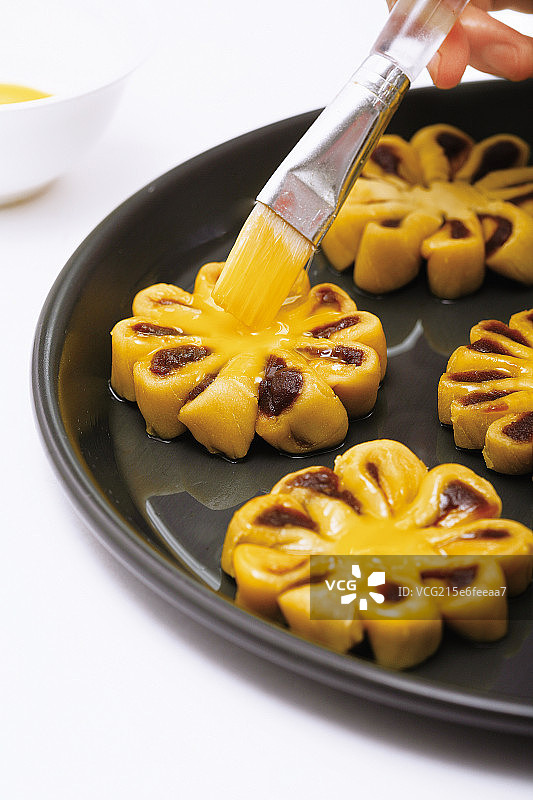 菊花酥制作步骤图片素材