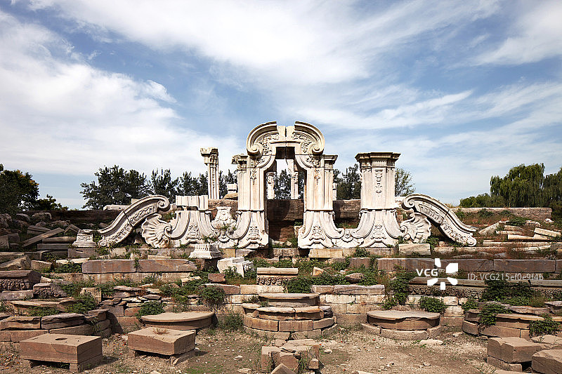 北京圆明园公园图片素材
