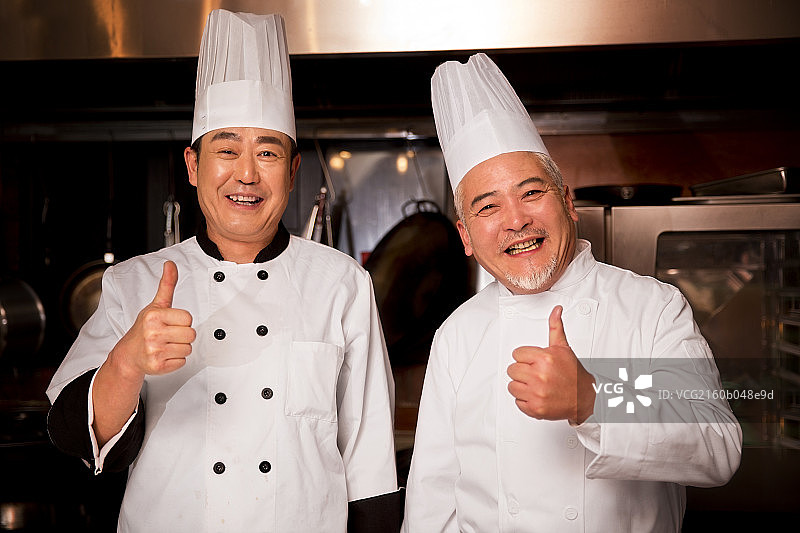 两位酒店厨师图片素材