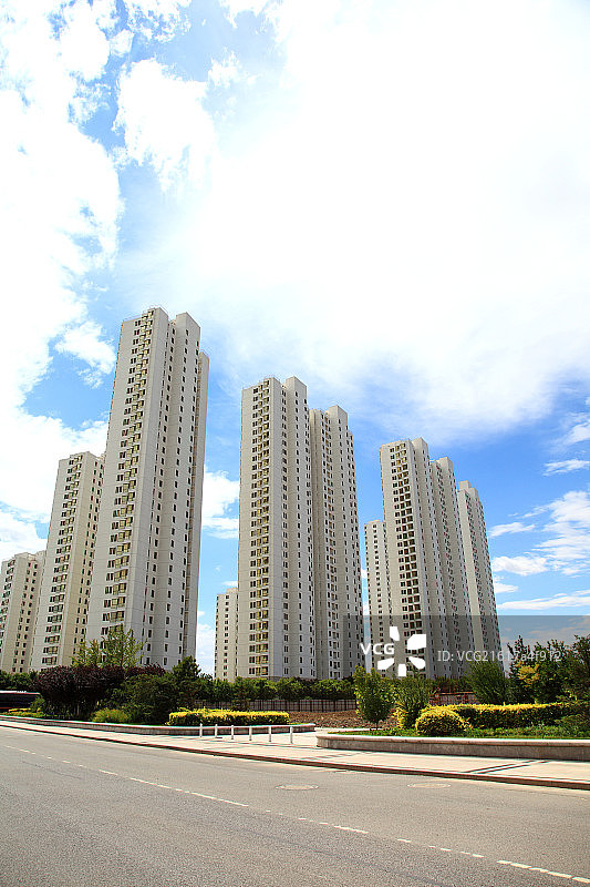 白色建筑群图片素材