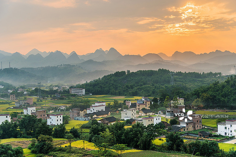 广东省清远市连南乡村秋色图片素材