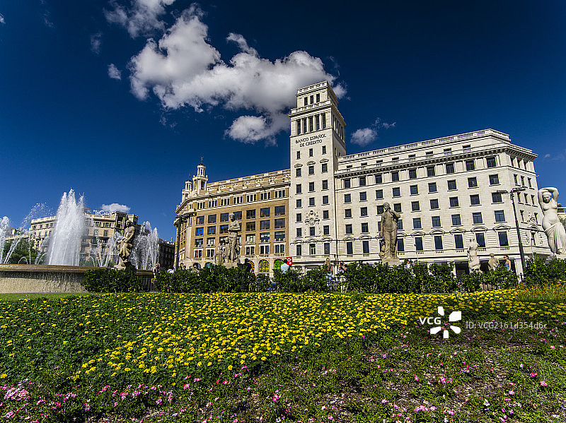巴塞罗那加泰罗尼亚广场图片素材