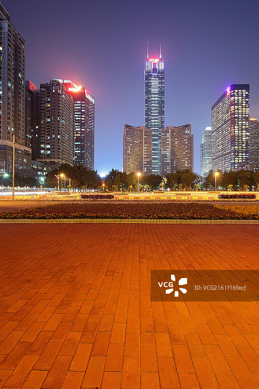 广州天河金融商务区现代建筑群图片素材
