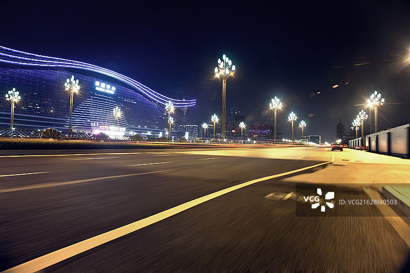 成都市环球中心夜景图片素材