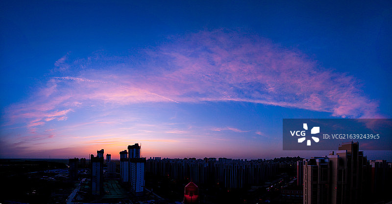 城市的晚霞图片素材