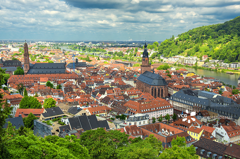 海德堡全景图片素材