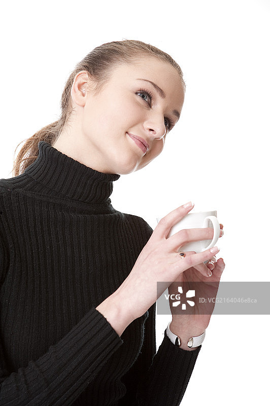 咖啡,欧洲人,青少年女孩图片素材