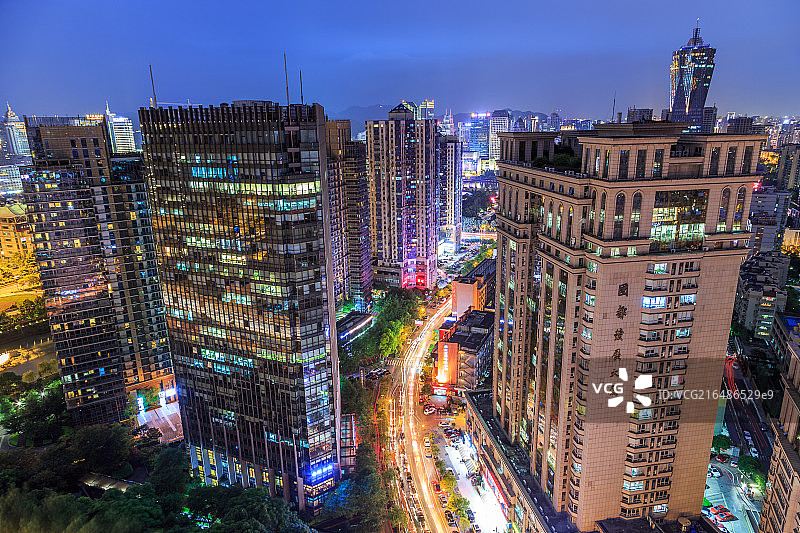 杭州夜景图片素材