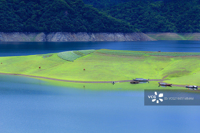 绿江村图片素材